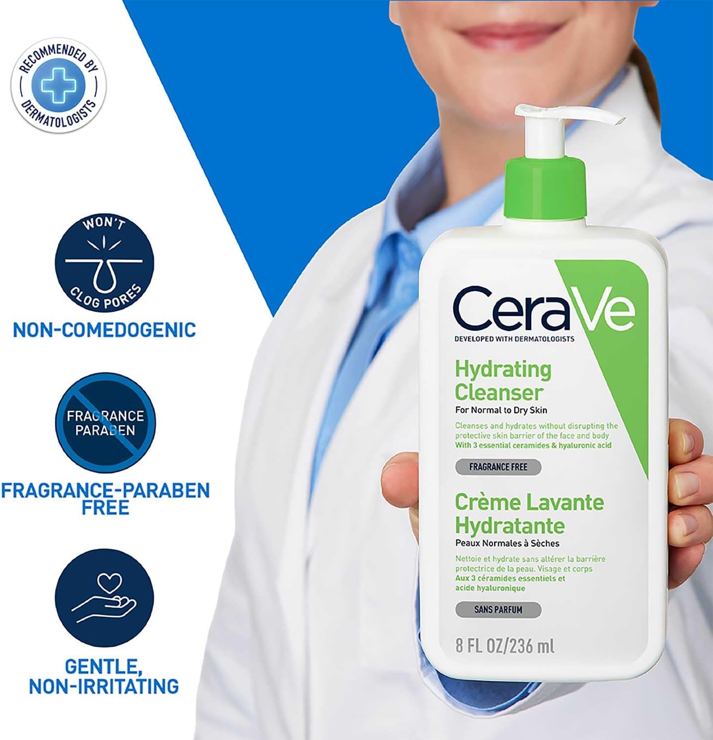Cleanser Face - CeraVe Nawilżający Żel do Mycia Twarzy